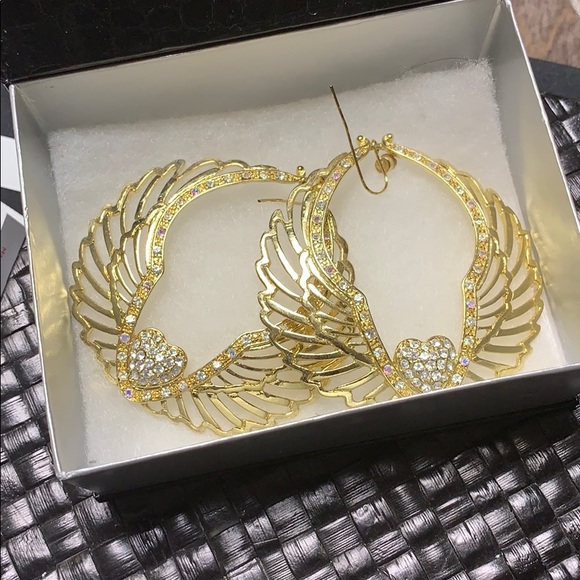 Angel wings earrings - Picture 7 of 7